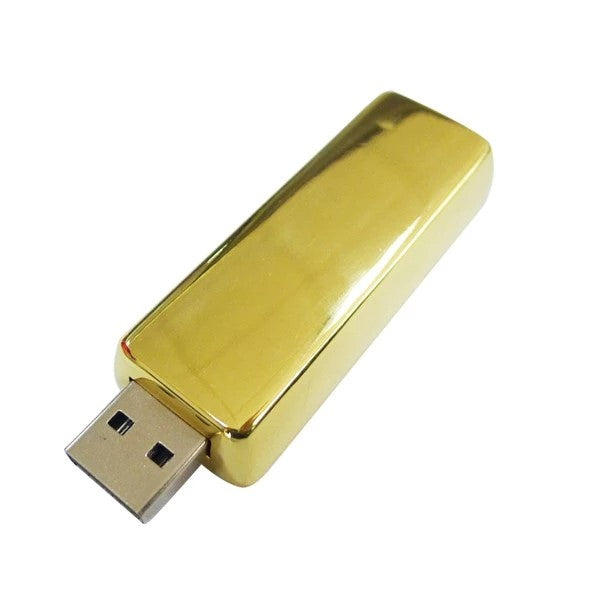 Metal Pen Drive - Gold Bar
