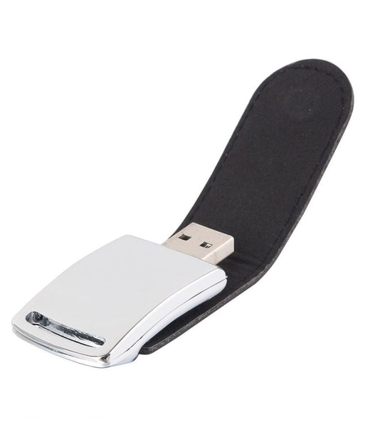 Leather Pen Drive - Curved Magnetic