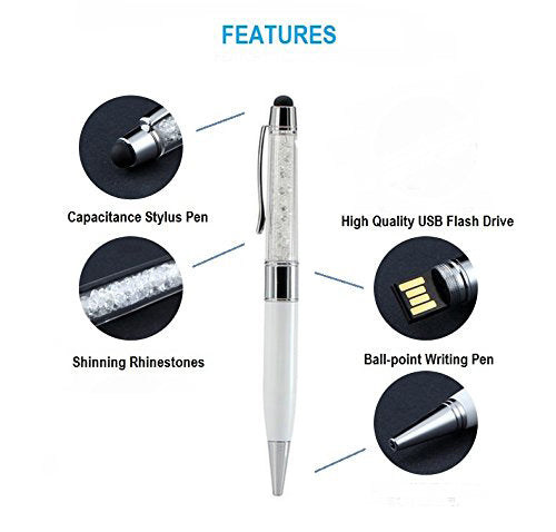 Pen Shape Pen Drive - Crystal