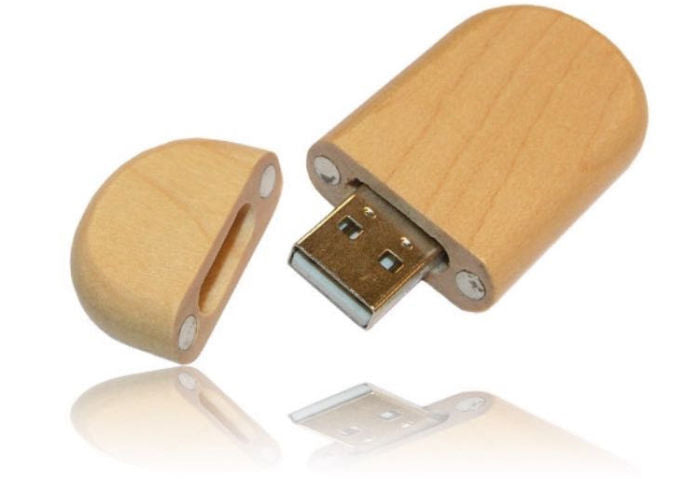 Wooden Pen Drive - Curved